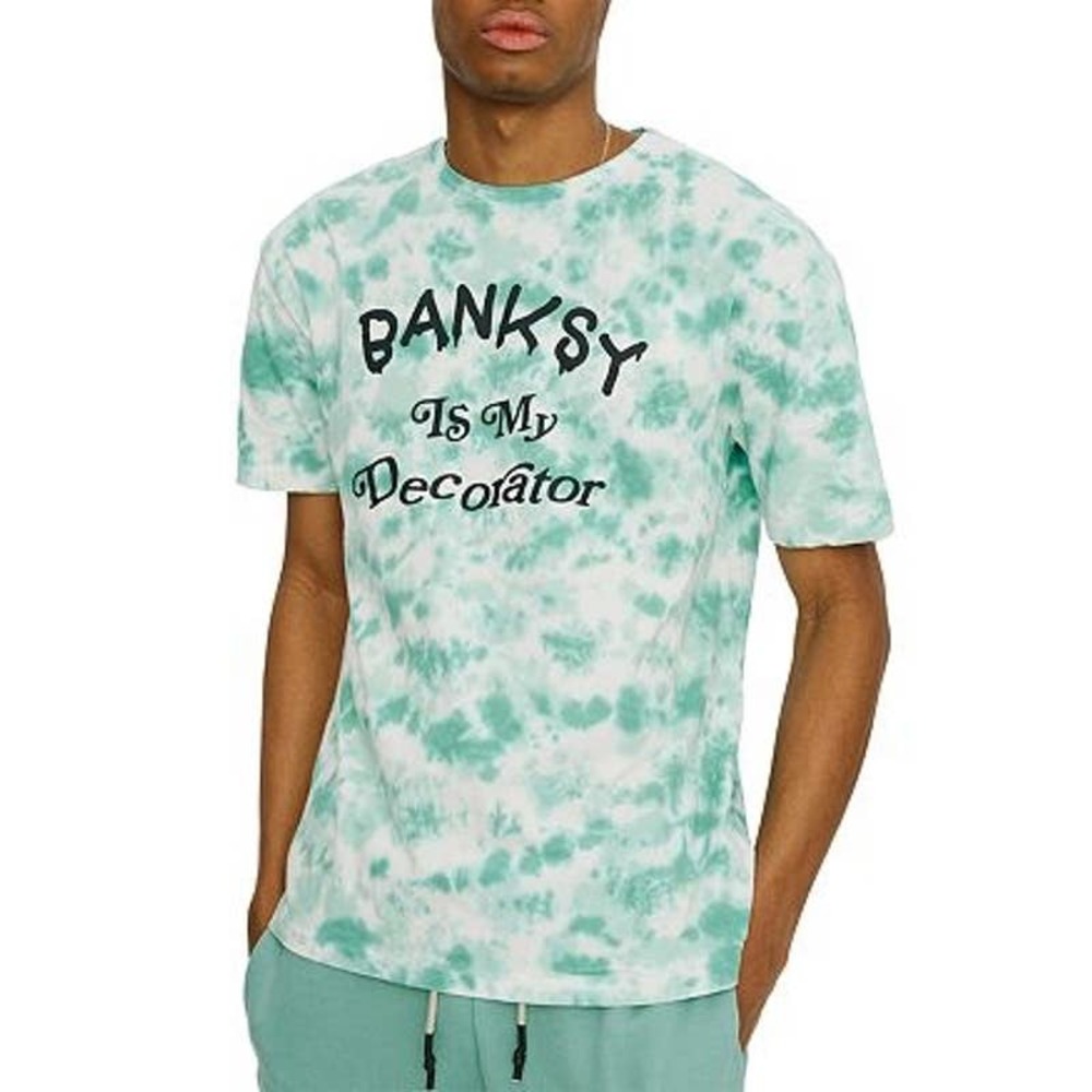 NWT Banksy Is My Decorator Eleven Paris Green Tie Dye Top, L